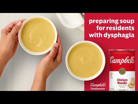 Preparing Campbell’s® Chicken Noodle Soup for Texture-Modified Diets - Embedded Video
