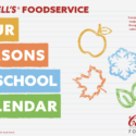 The cover page of a PDF with the text "Four Seasons of School Calendar."