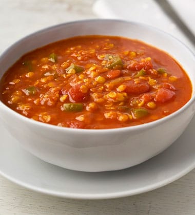 SPICY TOMATO LENTIL SOUP MADE WITH V8®  SPICY HOT
