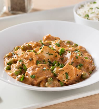 Image of chicken korma made with campbell’s® healthy request® cream of chicken soup