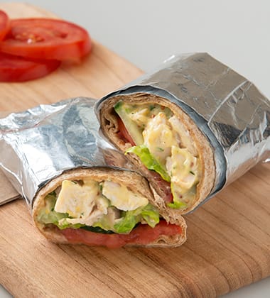 CHICKEN SALAD WRAP MADE WITH CAMPBELL’S® HEALTHY REQUEST® CREAM OF CHICKEN SOUP