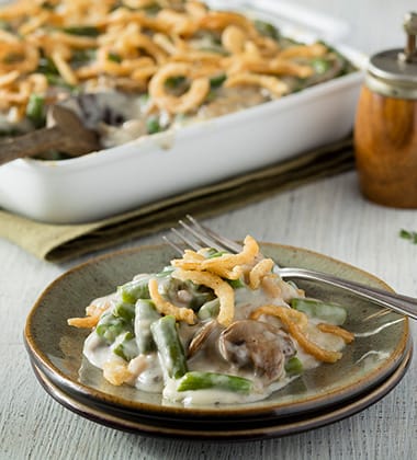 GREEN BEAN CASSEROLE MADE WITH CAMPBELL’S® CREAM OF MUSHROOM SOUP