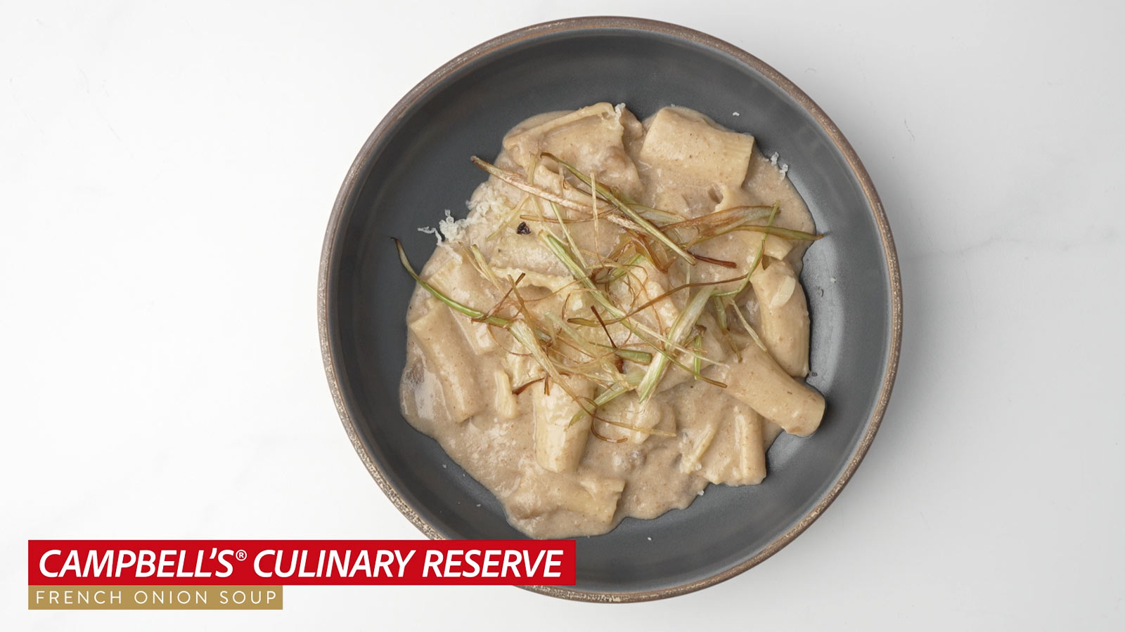 French Onion Mac and Cheese with <em>Campbell’s® Culinary Reserve </em>French Onion Soup 